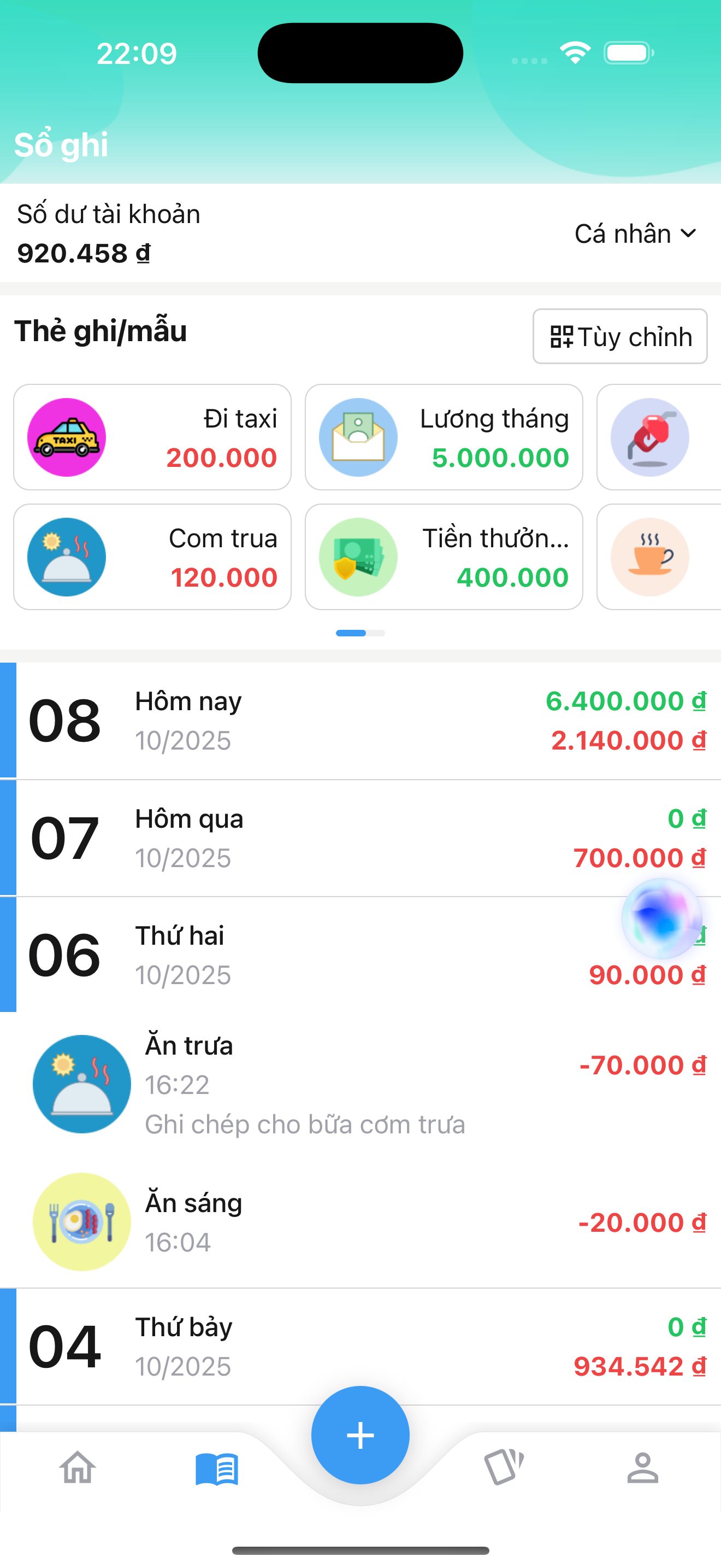 MyFi AI Add Transaction