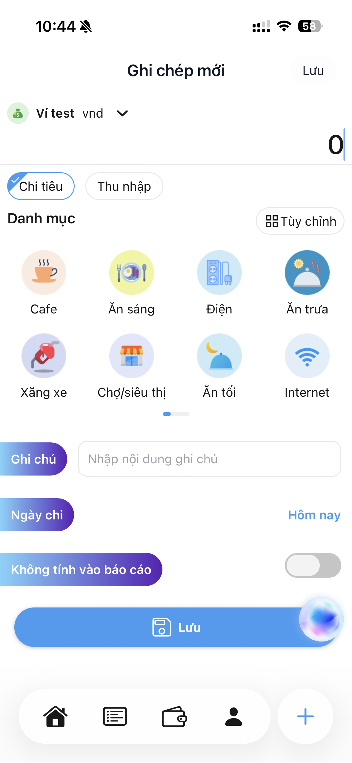 MyFi AI Transaction List
