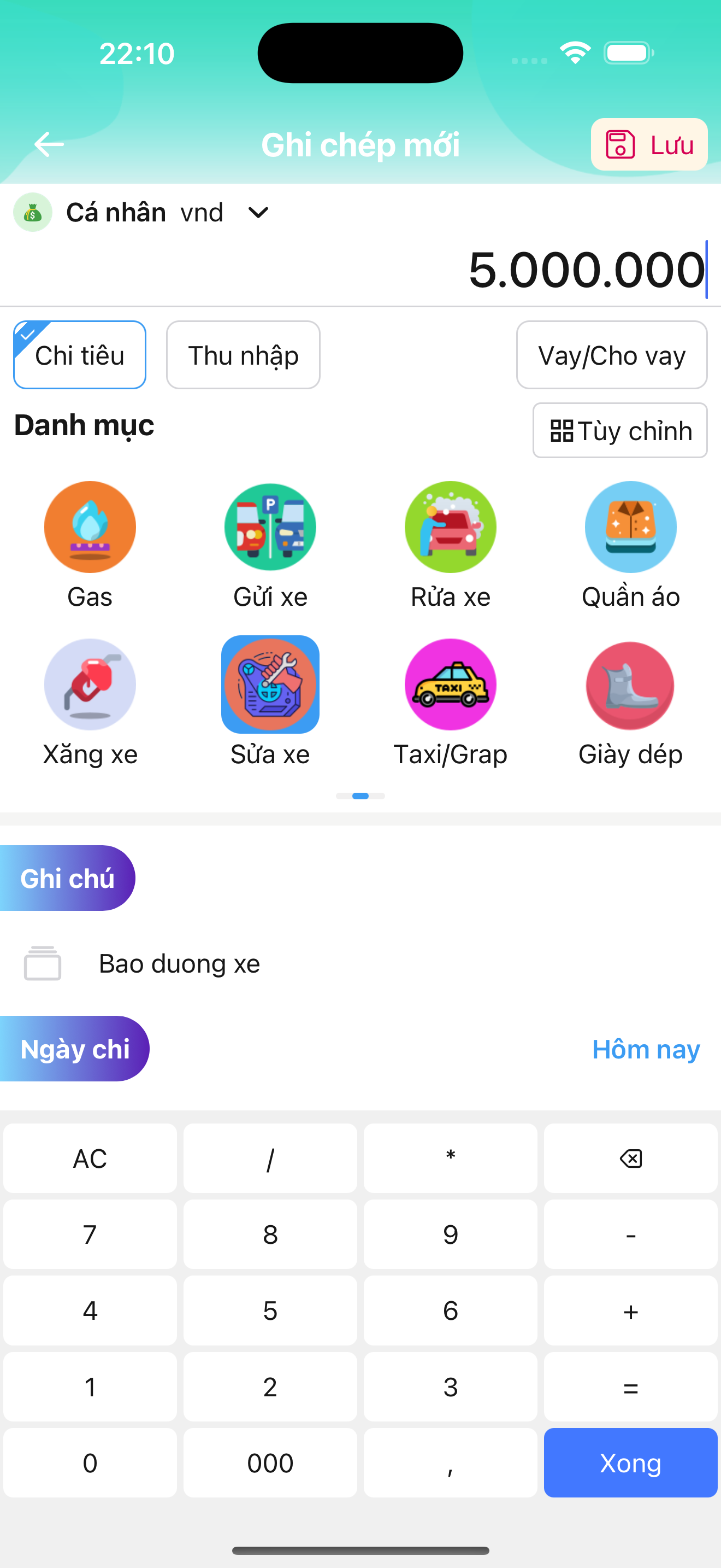 MyFi AI Transaction List
